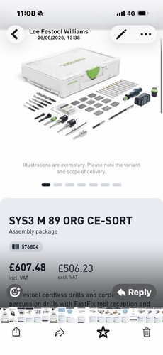 Festool sys3m89orgce sort - festool, sys3m89orgce-sort